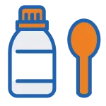 Icon: Bottle and spoon
