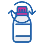 Icon: Keep container tightly closed