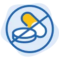 Icon: No capsule or tablet